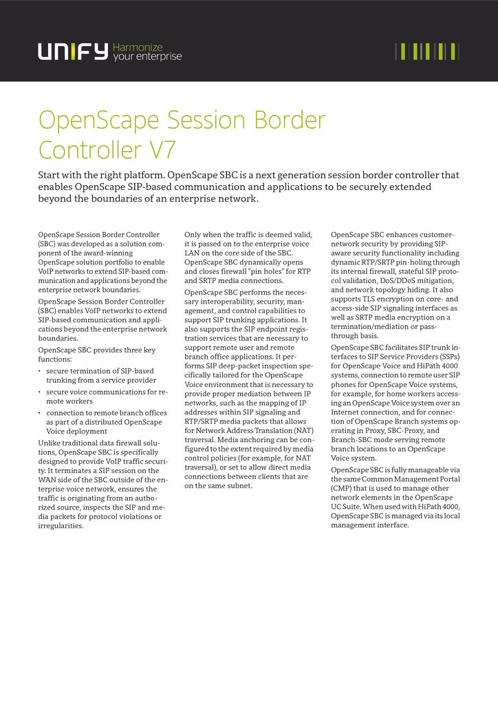 thumbnail of OpenScape-Session-Border-Controller-V7-Datasheet